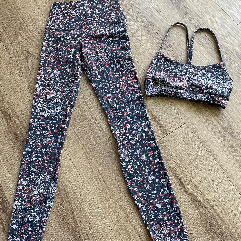 Lululemon Align Leggings/Y Flow Bra Set - Size 2